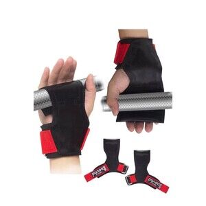 Pixel Panda Weight Lifting Grips for Heavy Powerlifting Deadlifts Rows Pull Ups